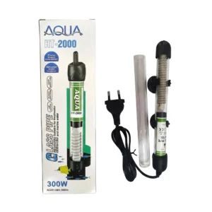 بخاری آکواریوم 300 وات آکوا مدل HT-2000 (همراه با شیشه یدک)